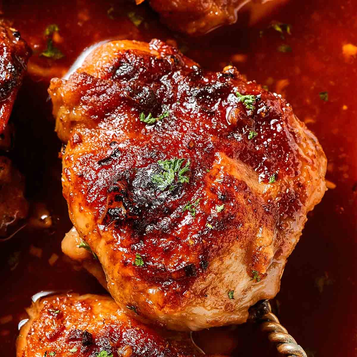 honey garlic chicken thighs recipe.