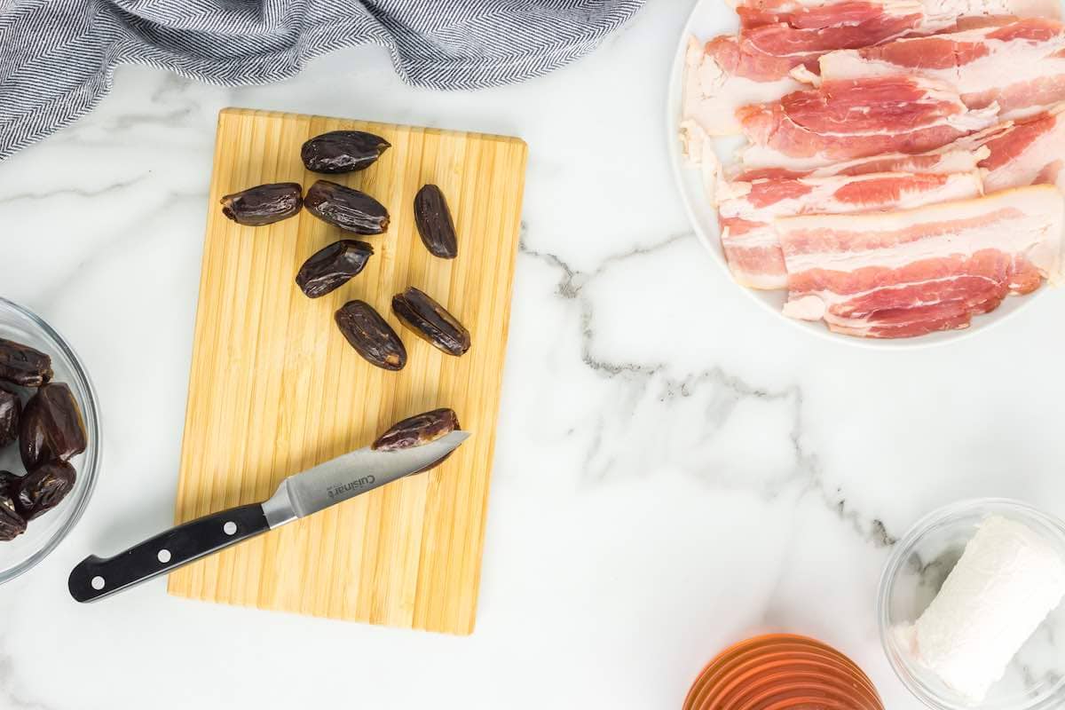 sliced Medjool dates.