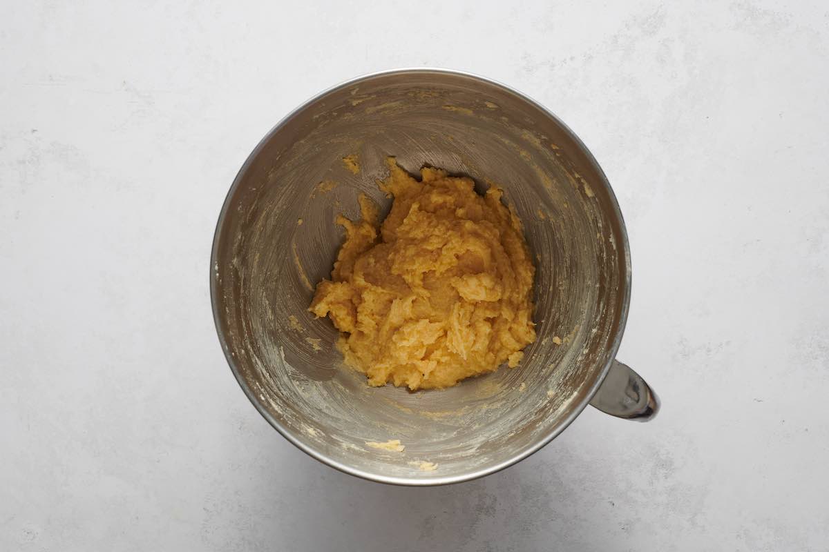 homemade fragipane in a bowl.