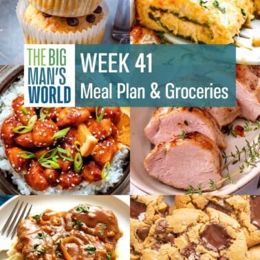 week 41 meal plan.