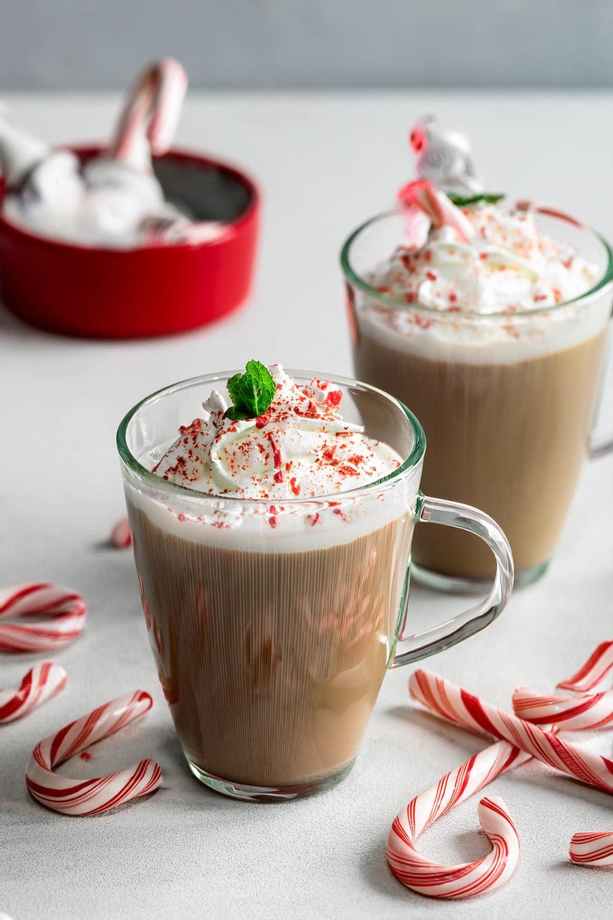 homemade peppermint mocha.