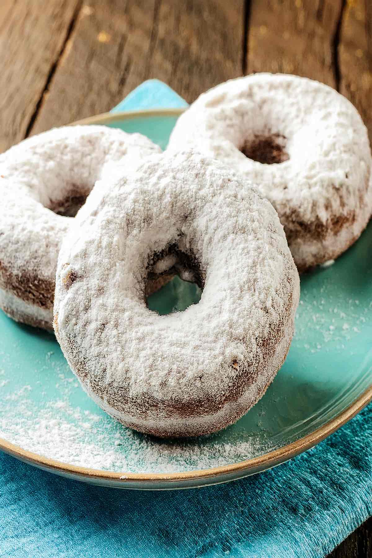 powdered sugar donuts.