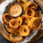 air fryer onion rings recipe.