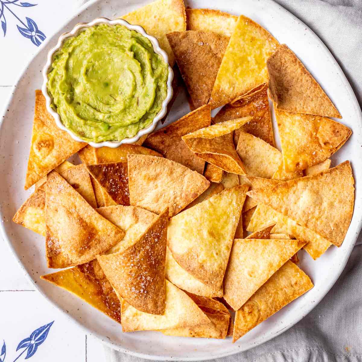 Air Fryer Tortilla Chips {4 Minutes}