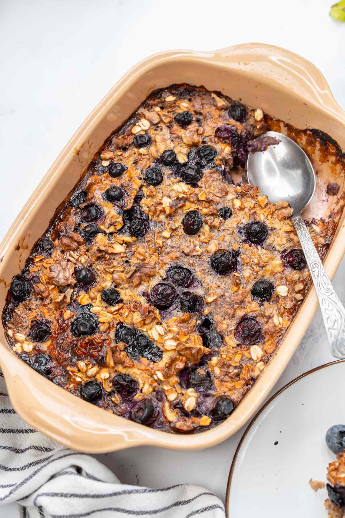 blueberry baked oatmeal.