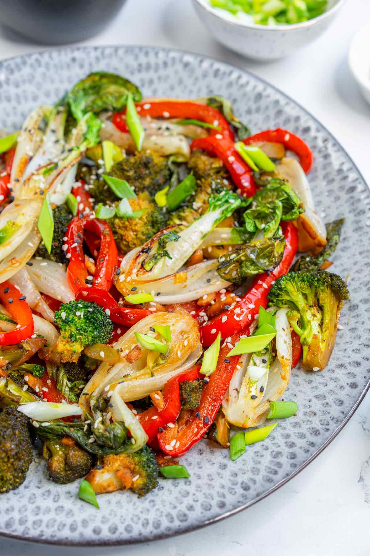 stir fried bok choy.