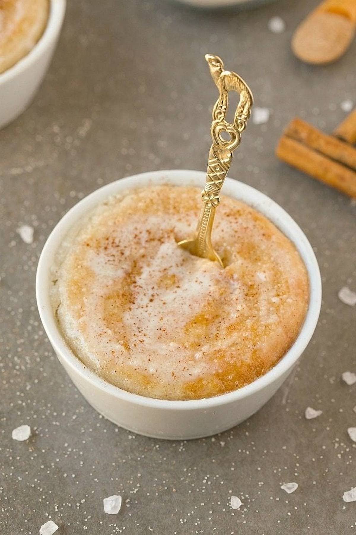 cinnamon mug cake. 