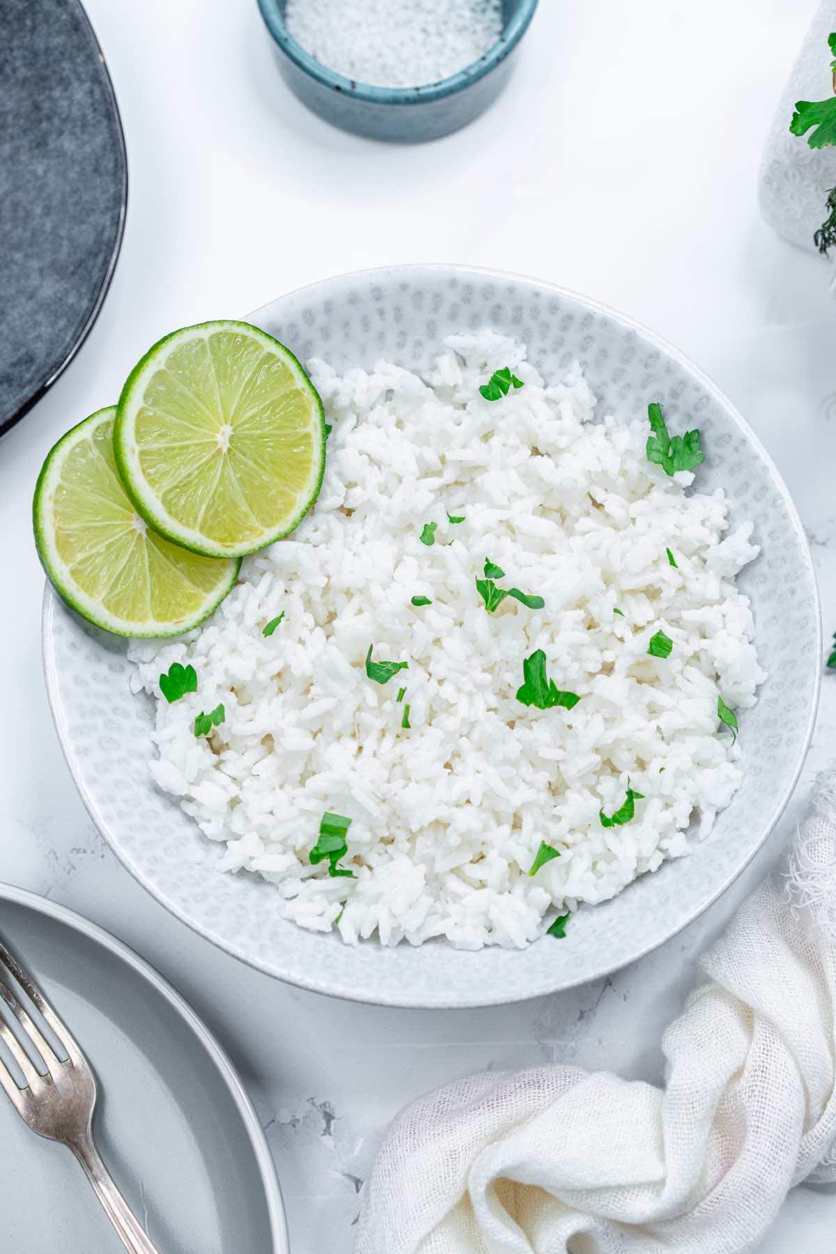 coconut milk rice.