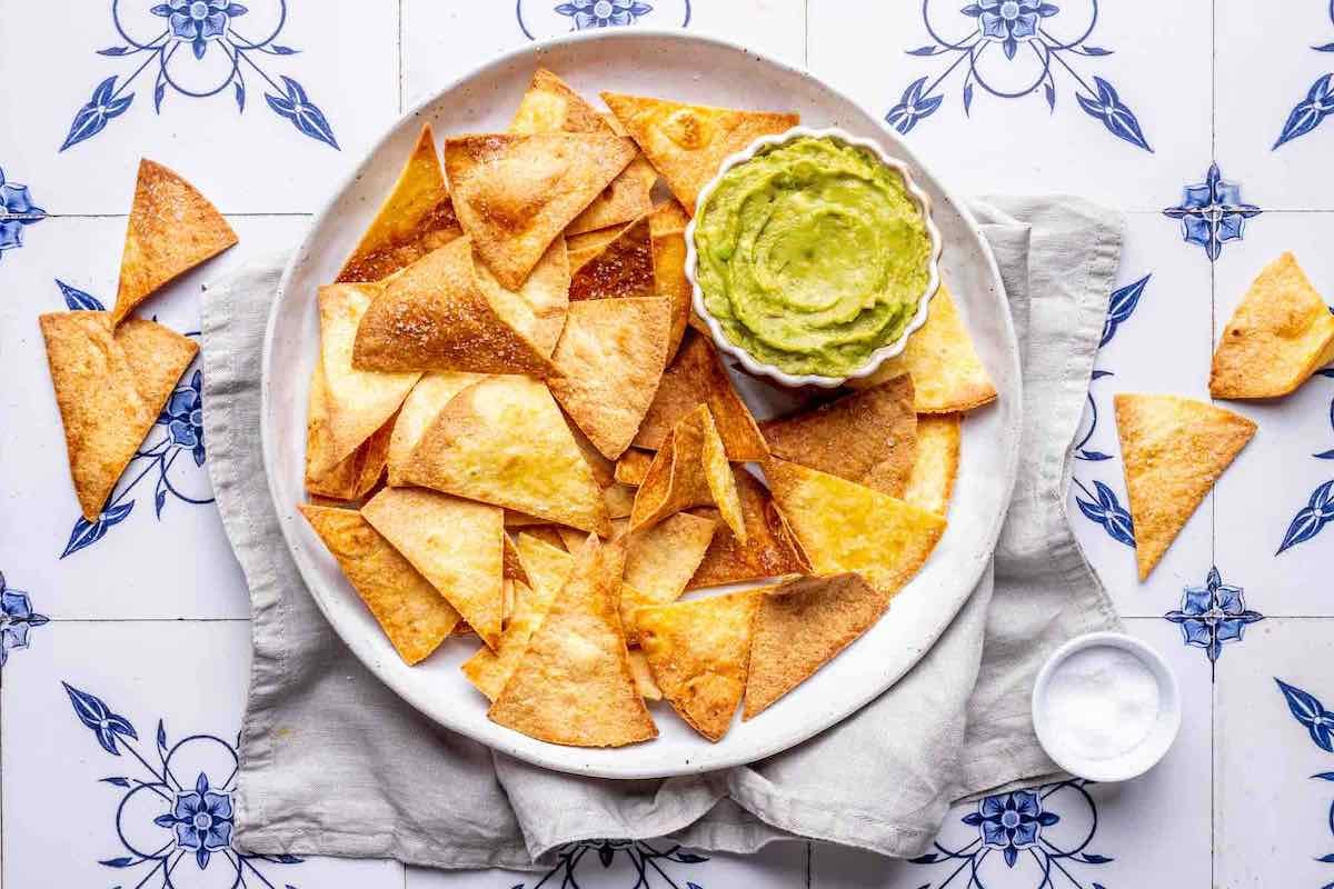 tortilla chips in the air fryer.