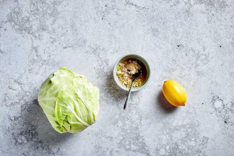 melted butter and garlic in a small bowl.