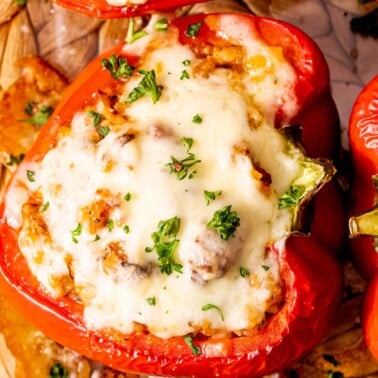 Italian stuffed peppers recipe.