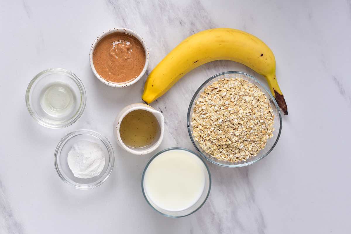 baked oats ingredients.