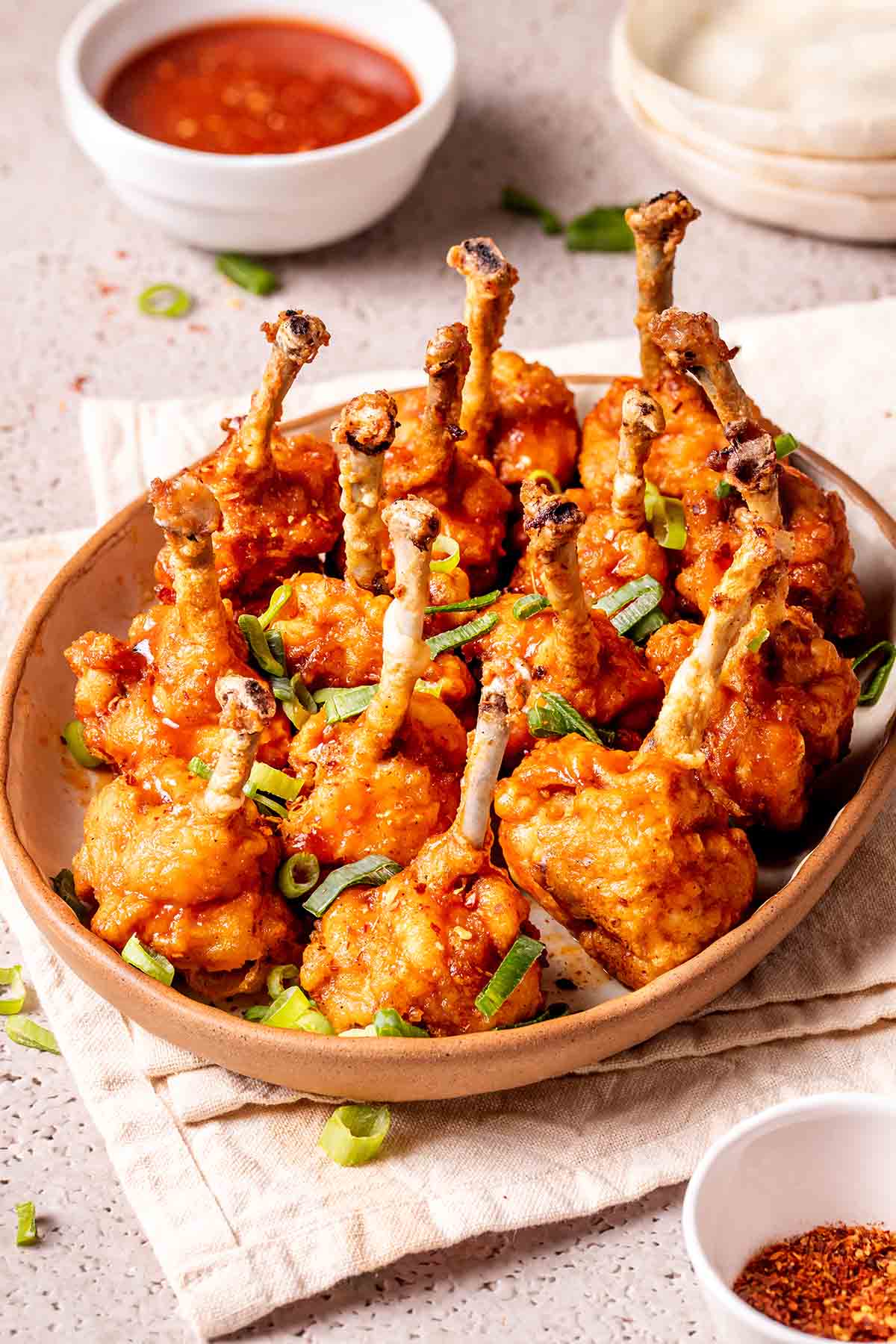 chicken lollipops.