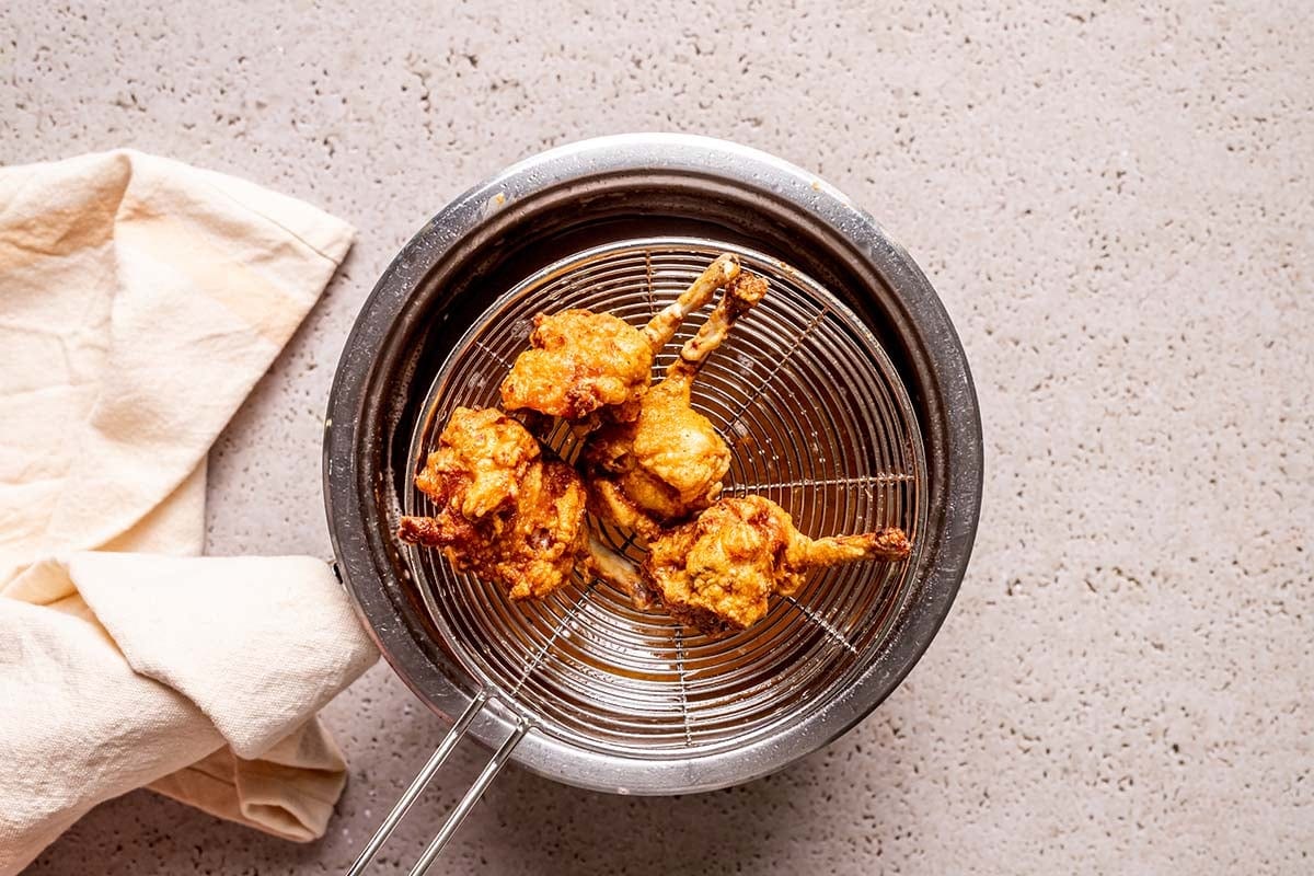 deep fried chicken lollipops.