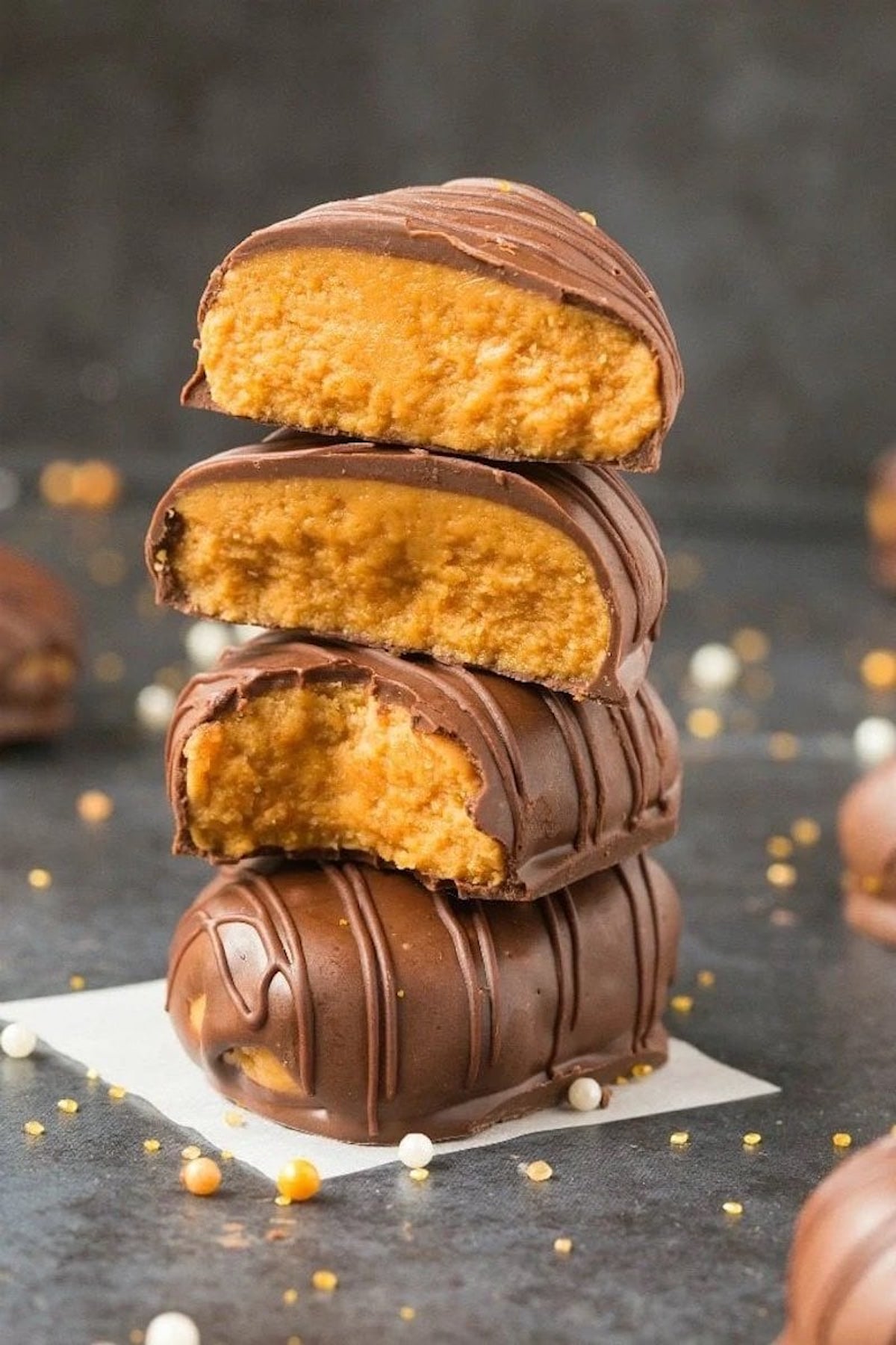 homemade peanut butter eggs.