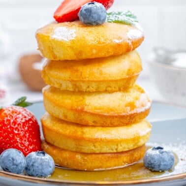 air fryer pancakes recipe.