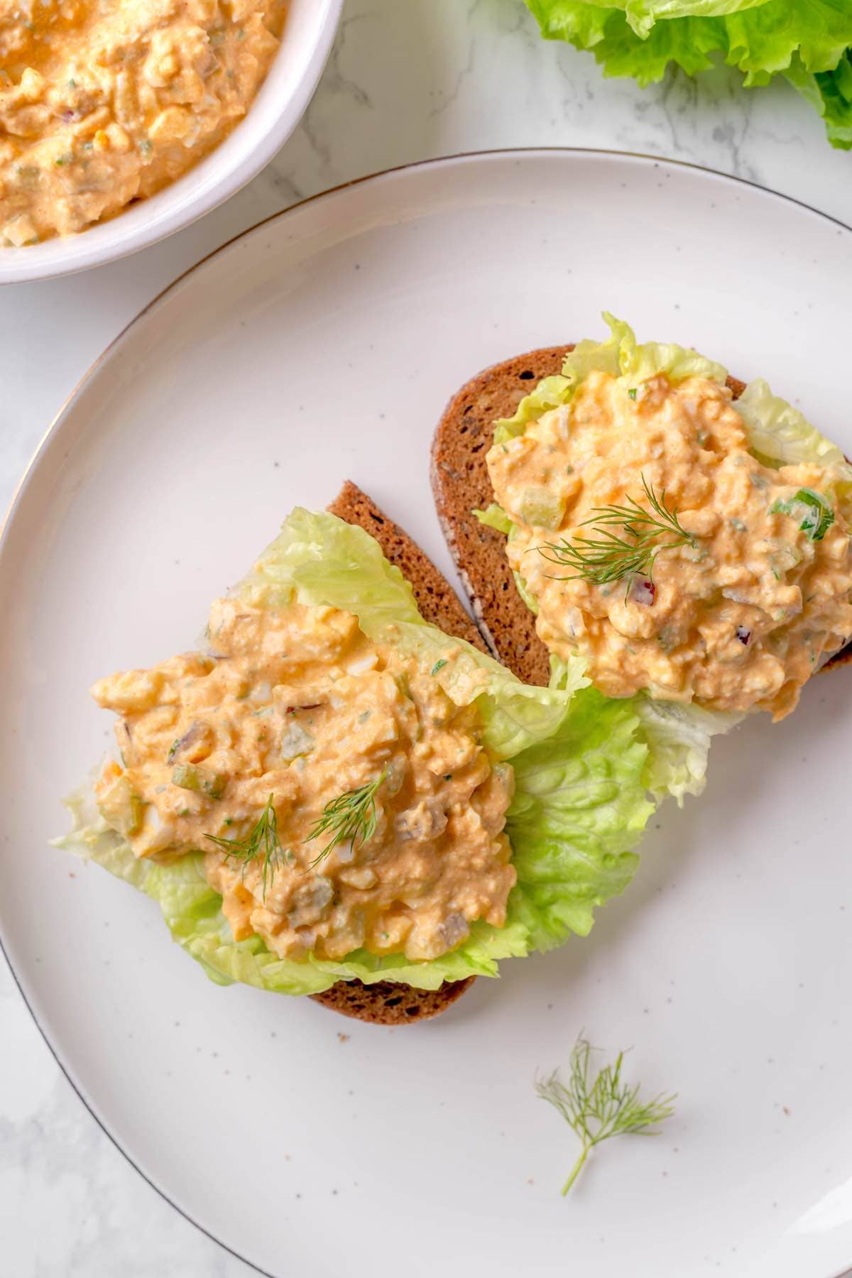 egg salad with cottage cheese.