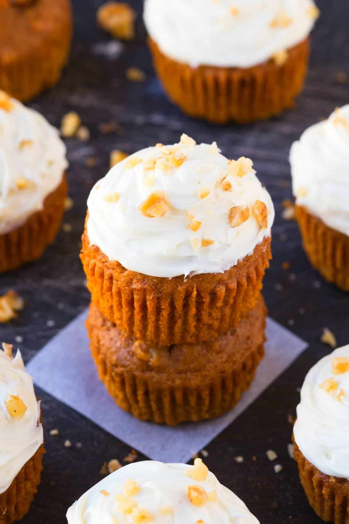 healthy carrot muffins.