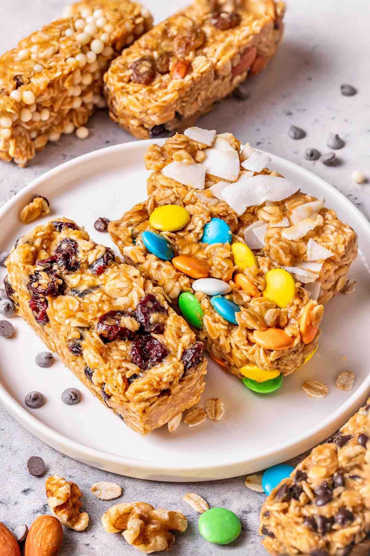 healthy granola bars.