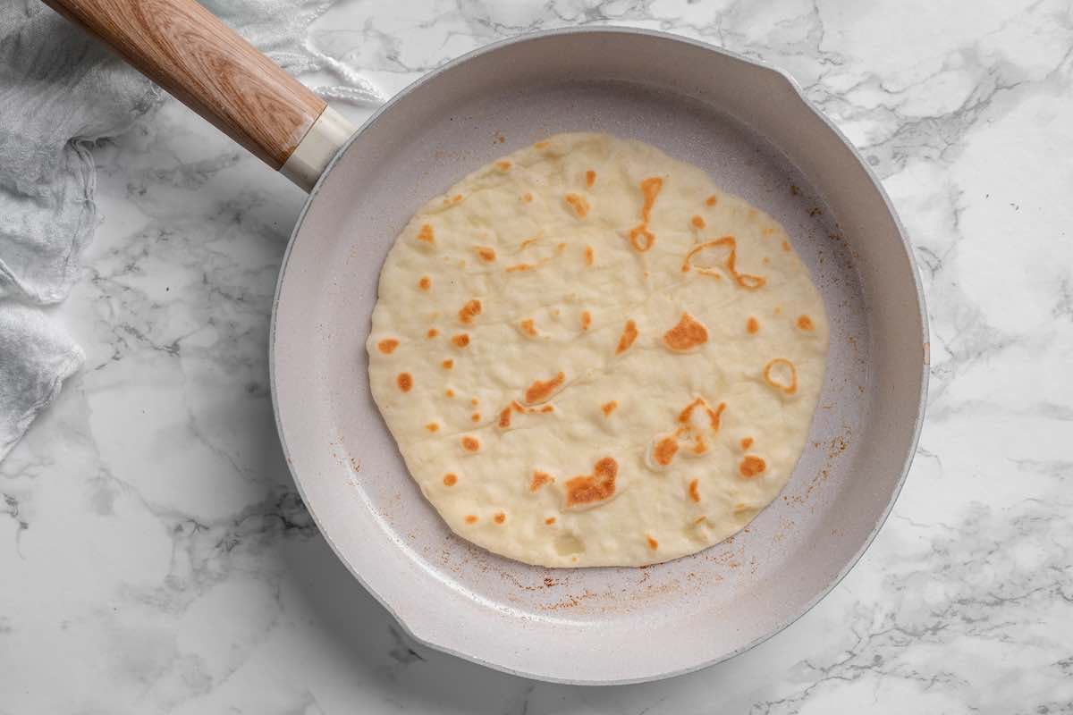 pan-frying flatbreads.