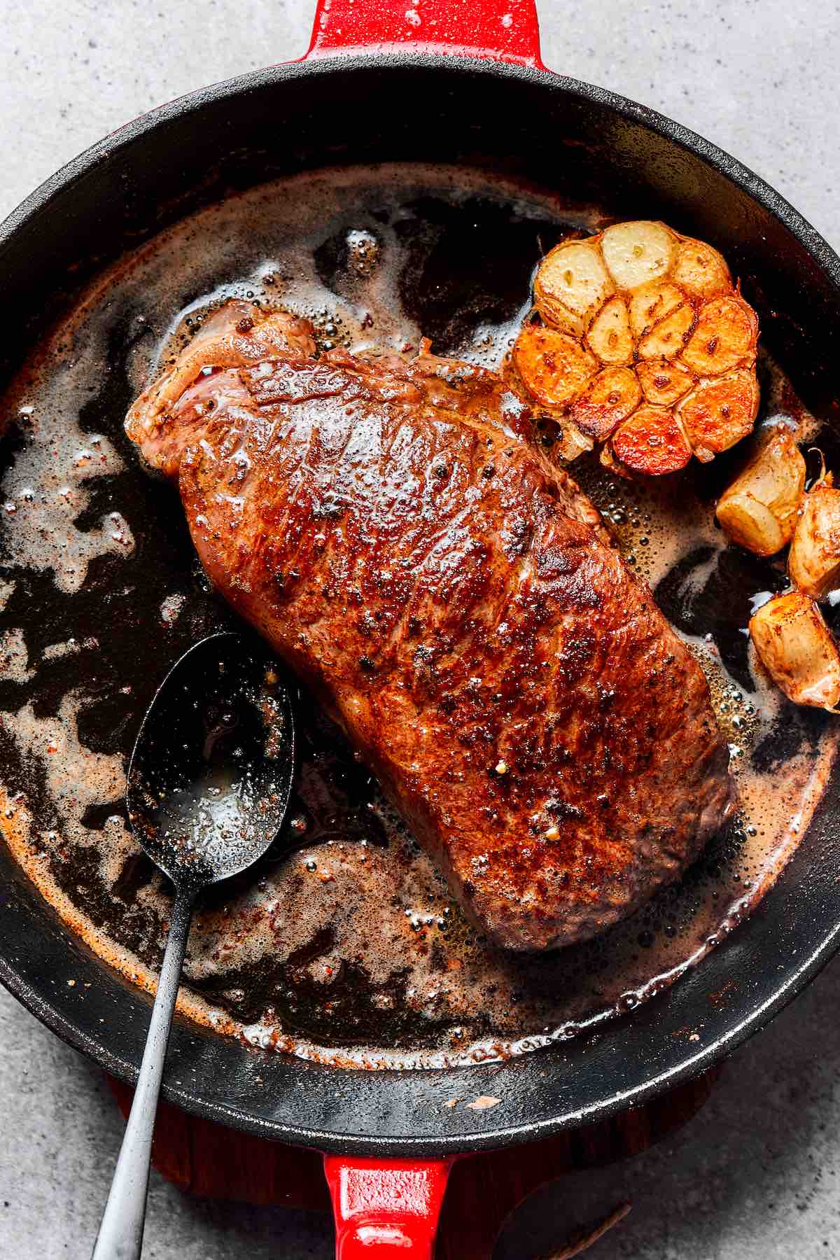 reverse sear steak.