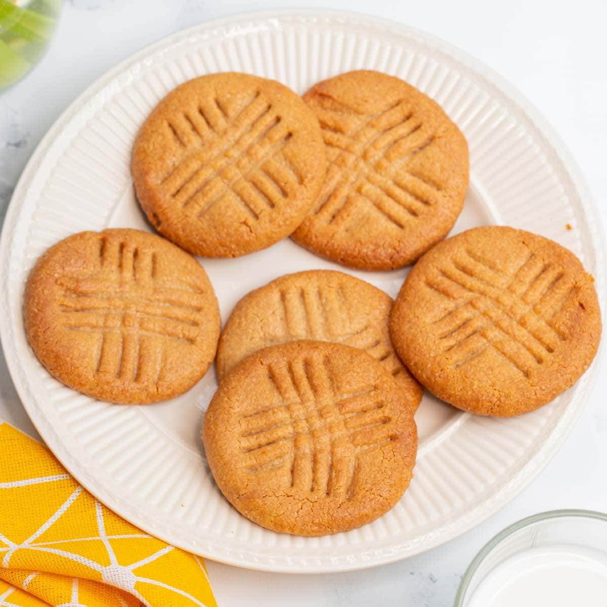 2 Ingredient Peanut Butter Cookies