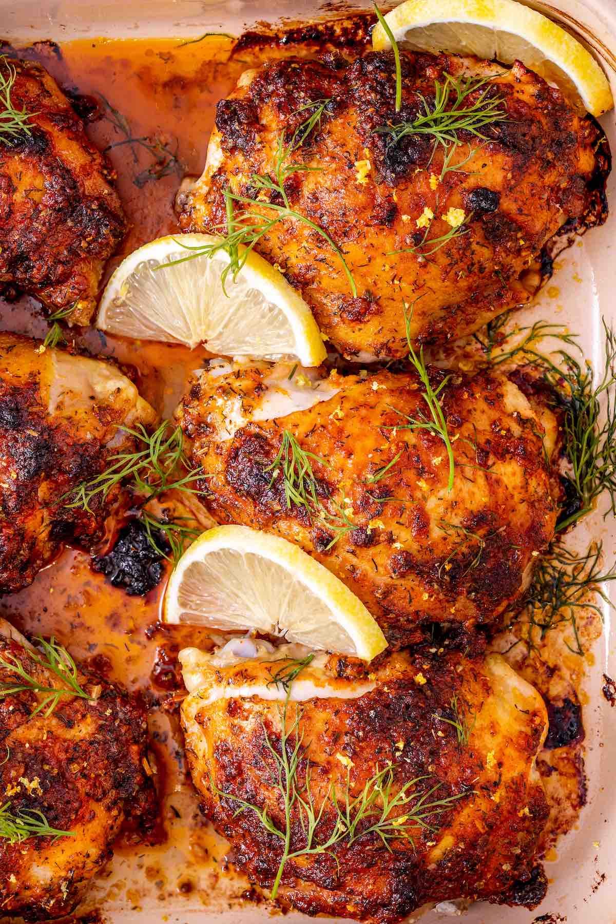 oven baked chicken thighs.