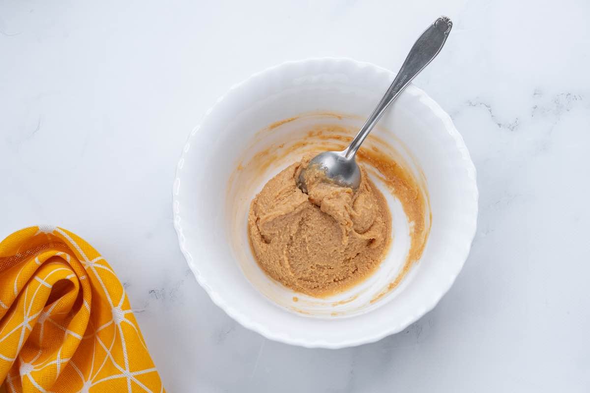 cookie dough in a bowl.