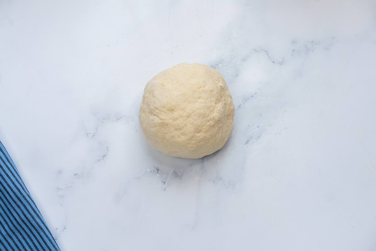 shaped ball of bread dough.