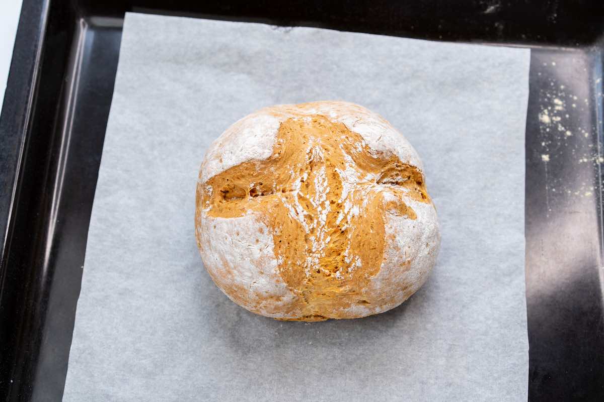 baked dairy free bread.