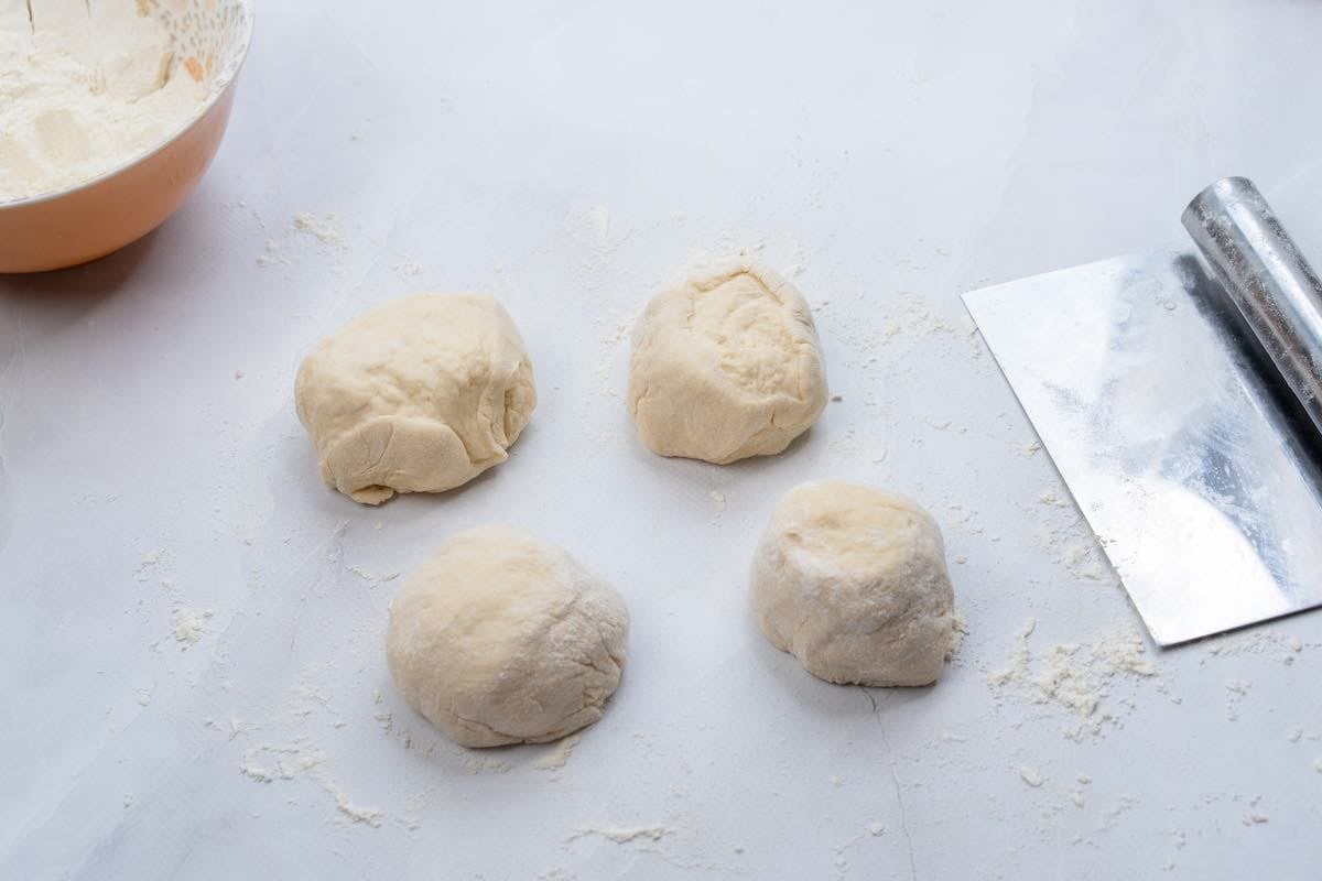 shaped balls of dough.