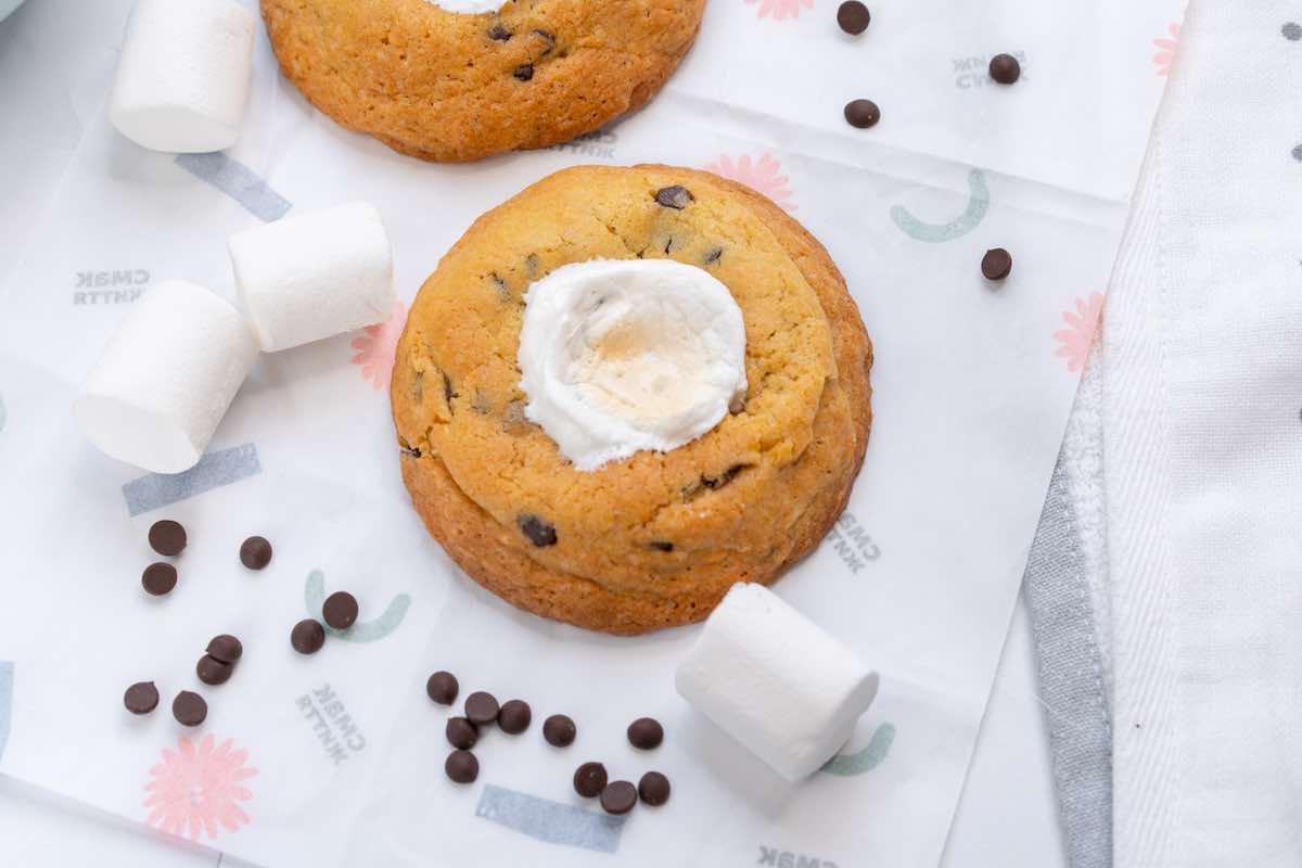 baked marshmallow cookies.