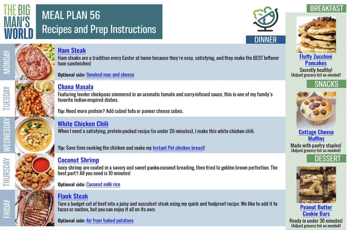 meal plan 56.