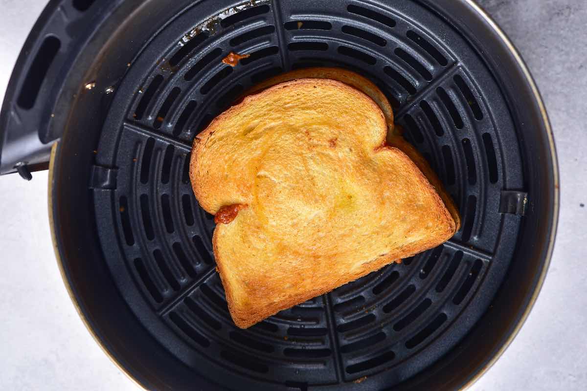 air fried grilled cheese in the air fryer.