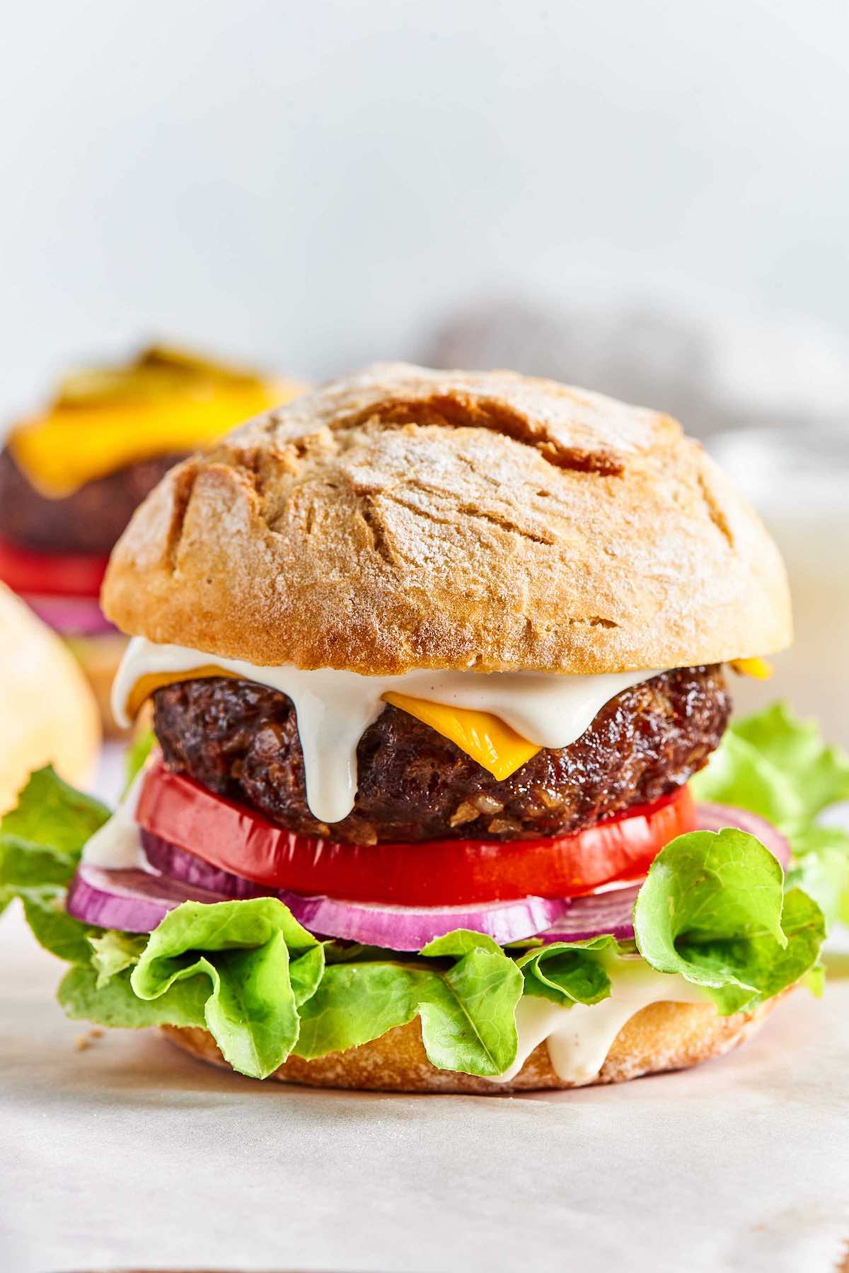 air fryer hamburgers.