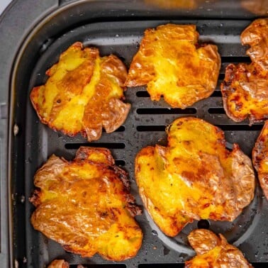 air fryer smashed potatoes recipe.