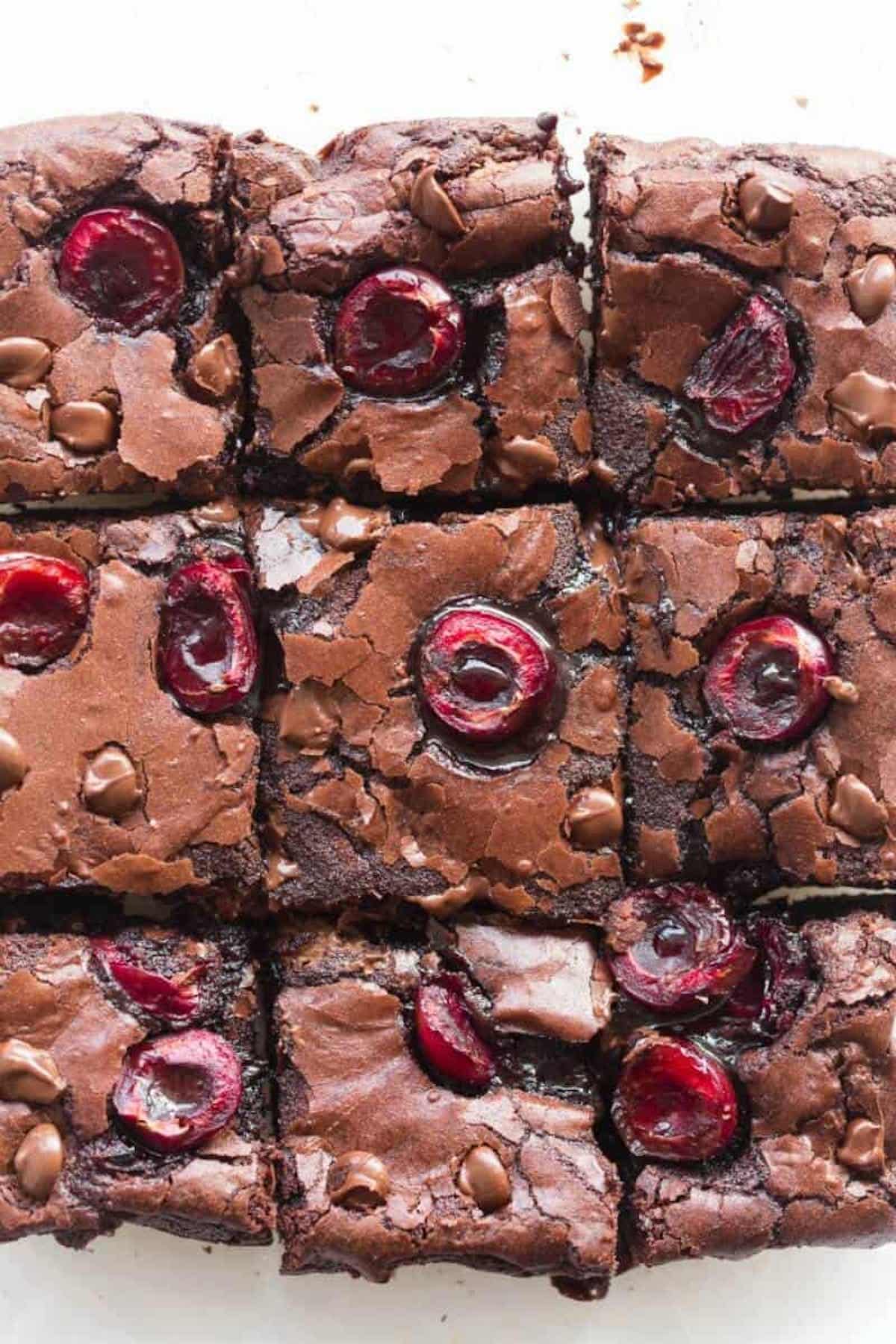 chocolate cherry brownies.