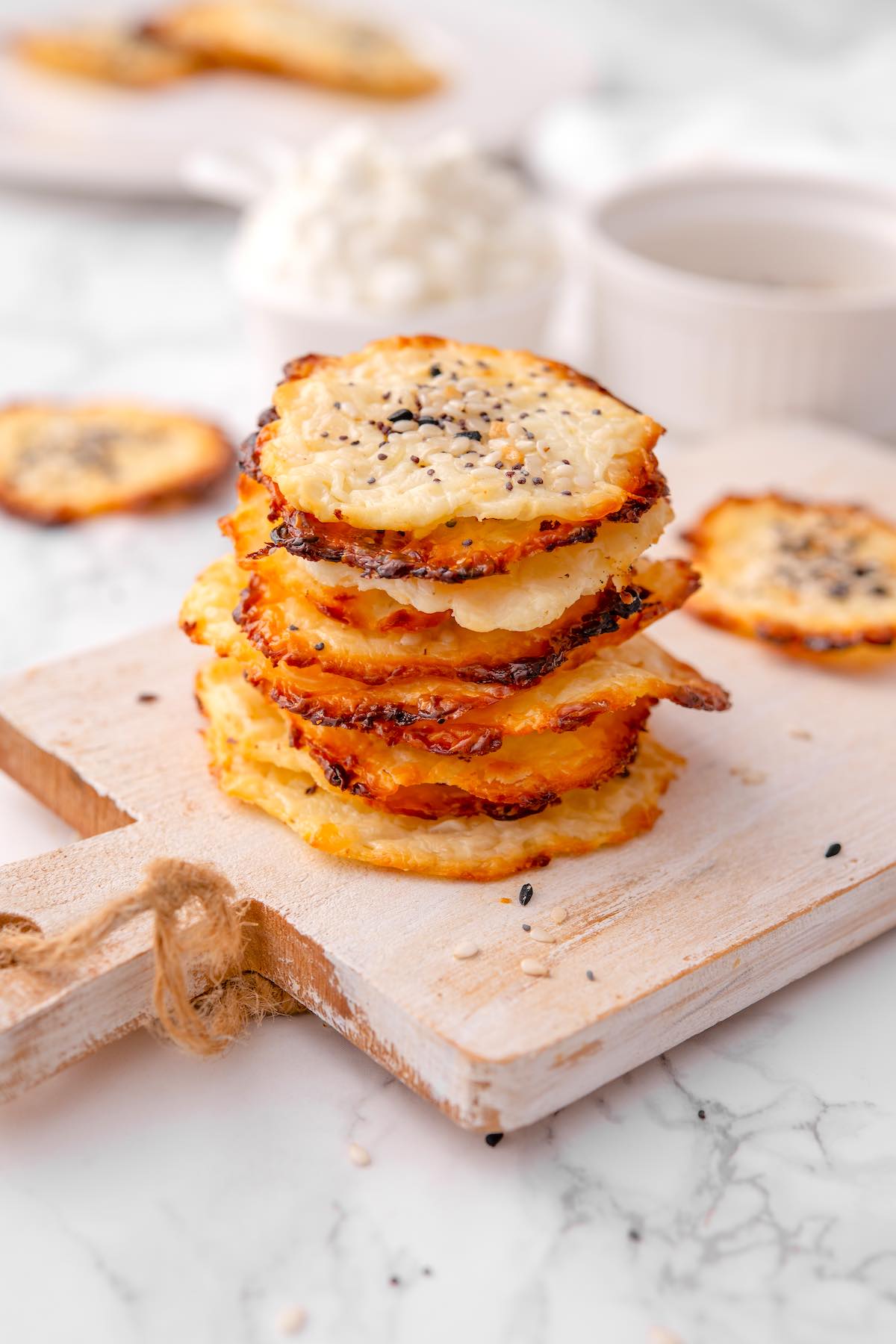 crispy cottage cheese chips.