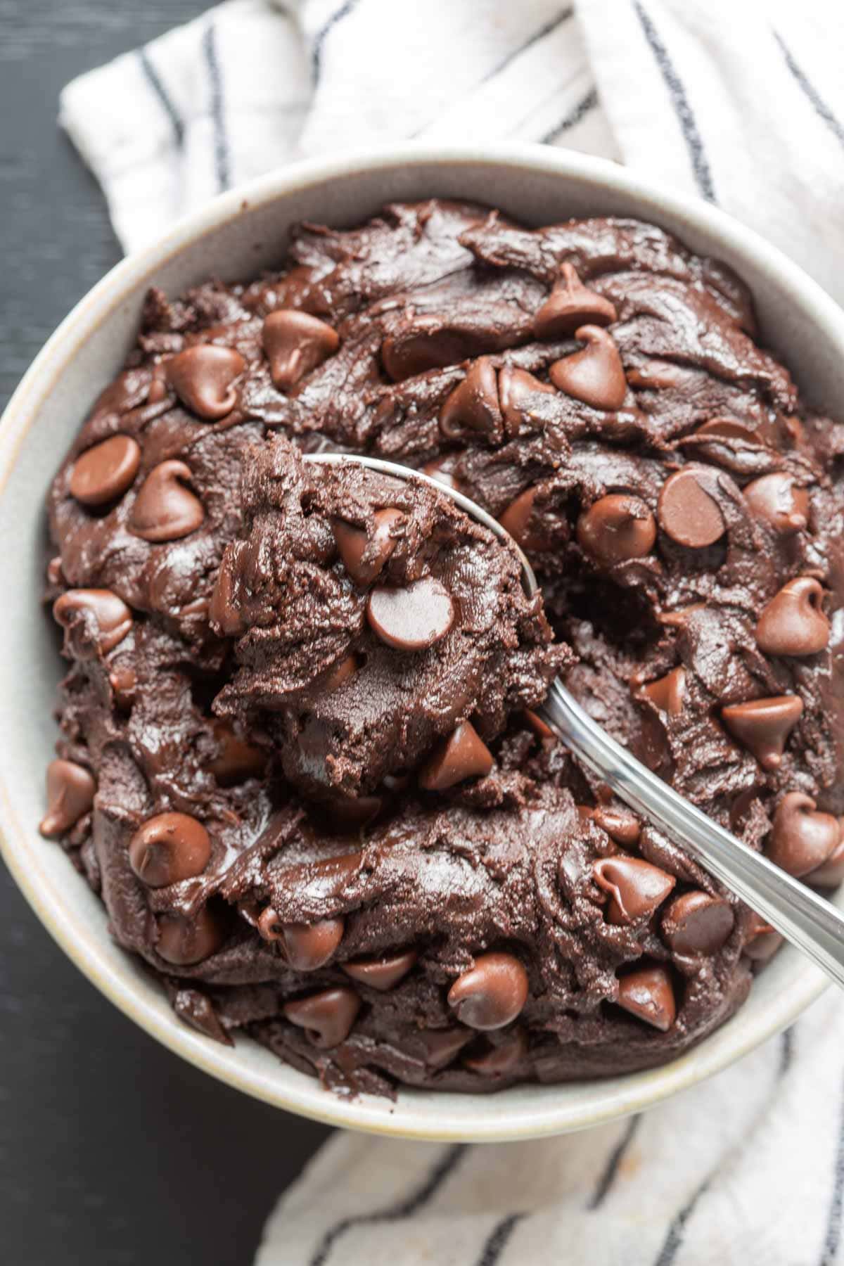 edible brownie batter.