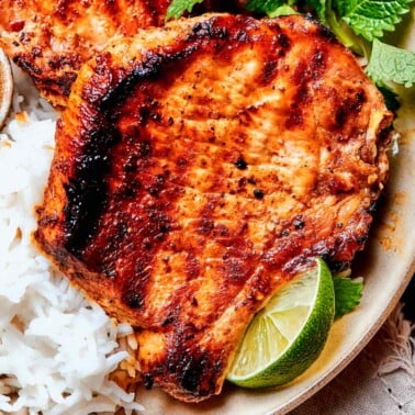grilled boneless pork chops recipe.