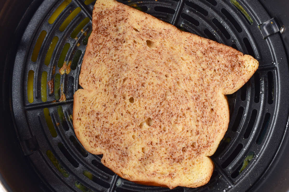 soaked bread in the air fryer.