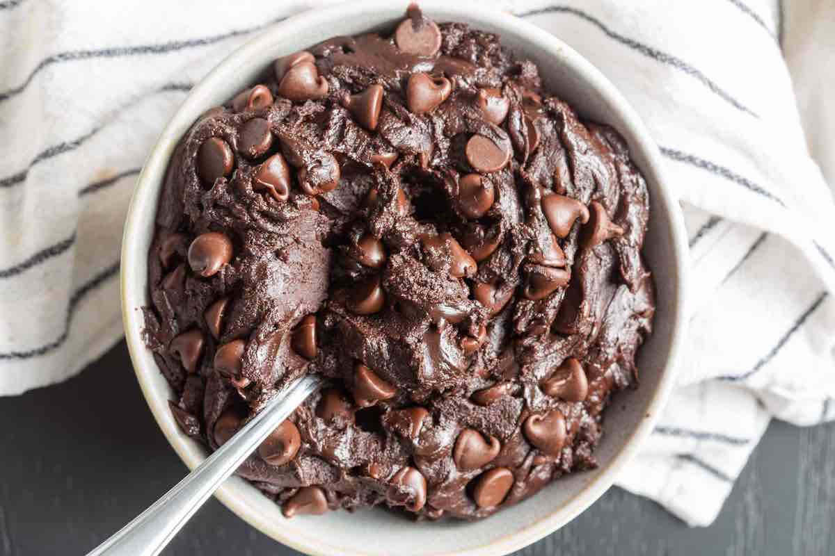 bowl of brownie batter.
