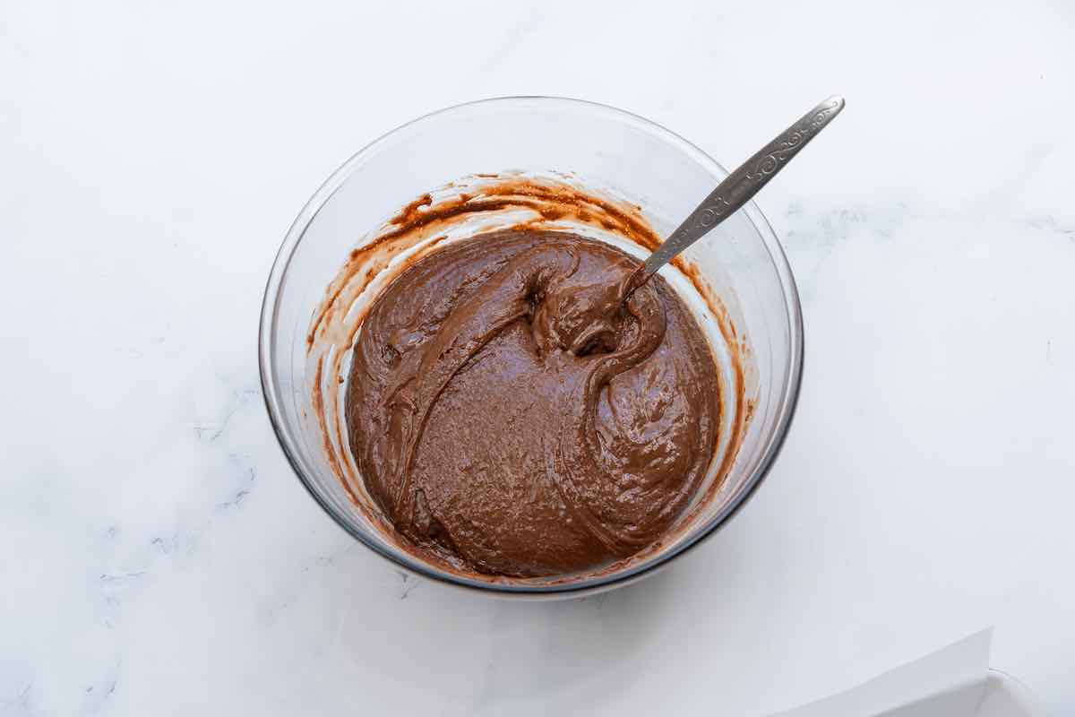 egg-free brownie batter.