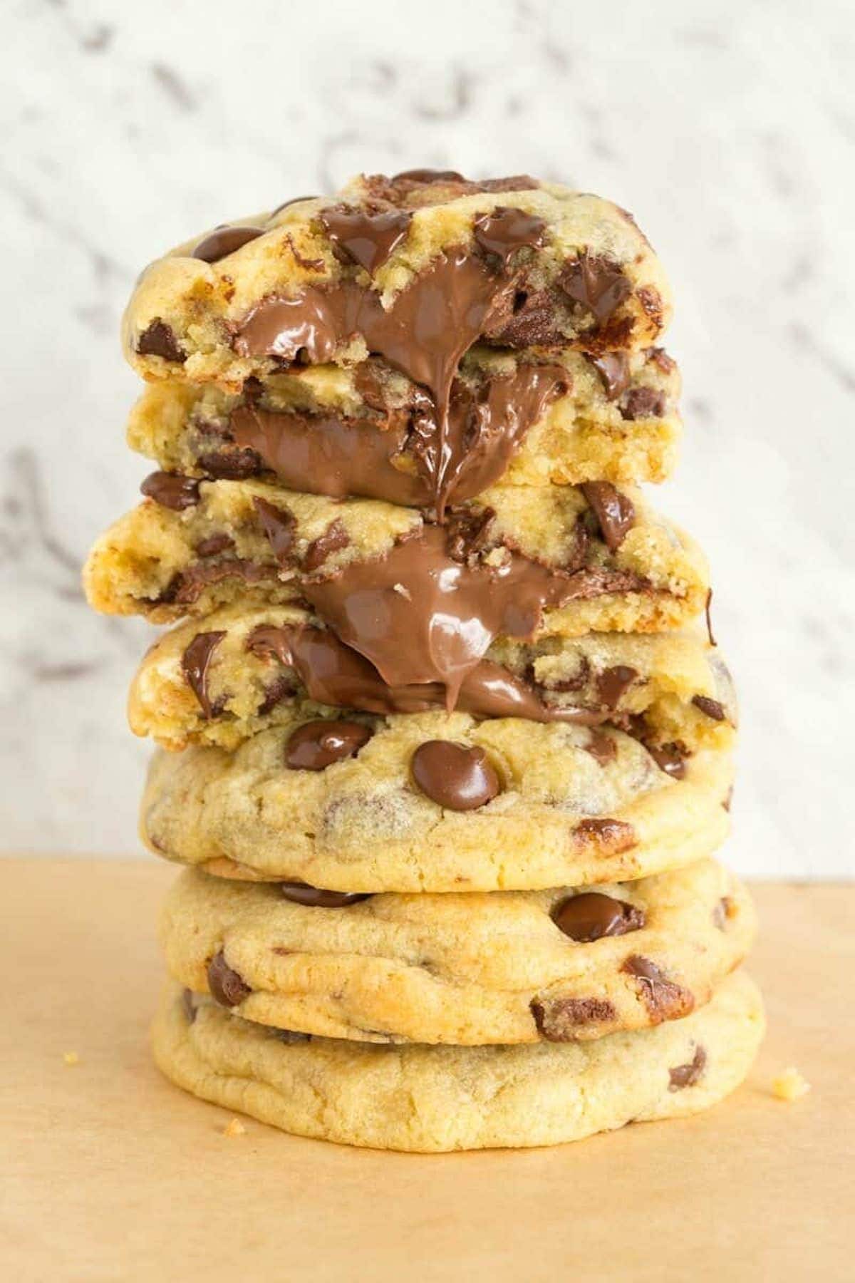 cookies stuffed with Nutella.