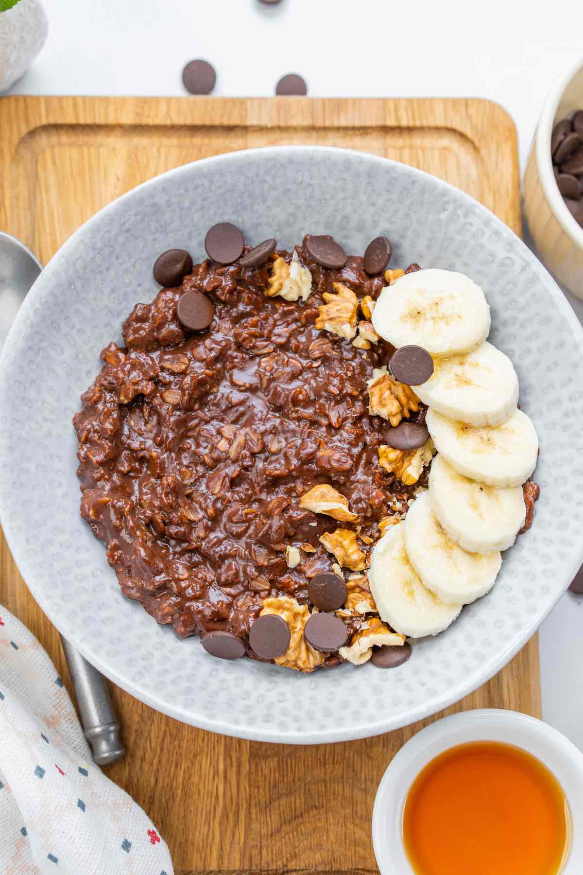 chocolate oatmeal.