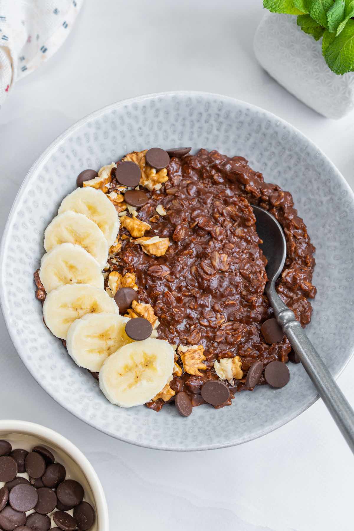 chocolate oatmeal.