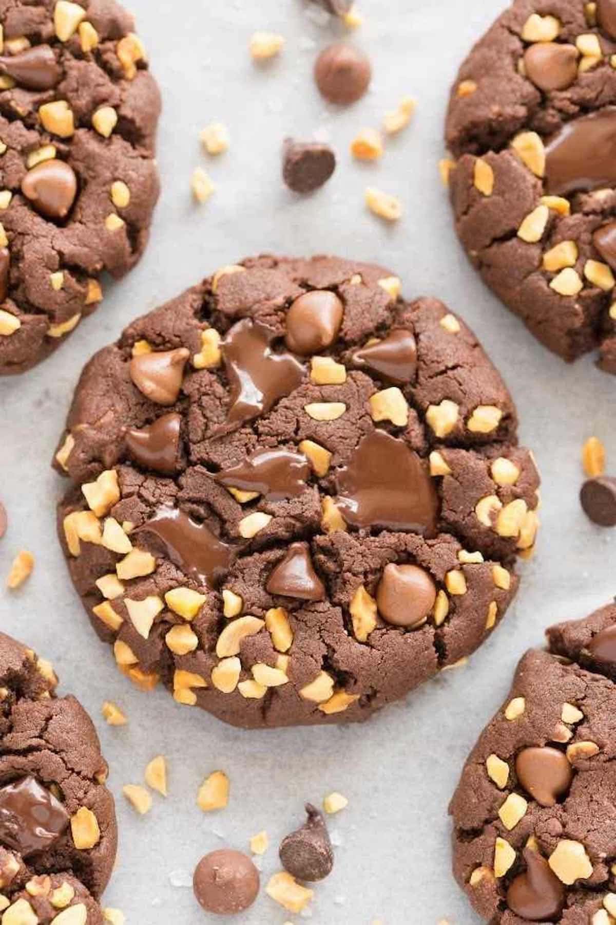 chocolate hazelnut cookies.