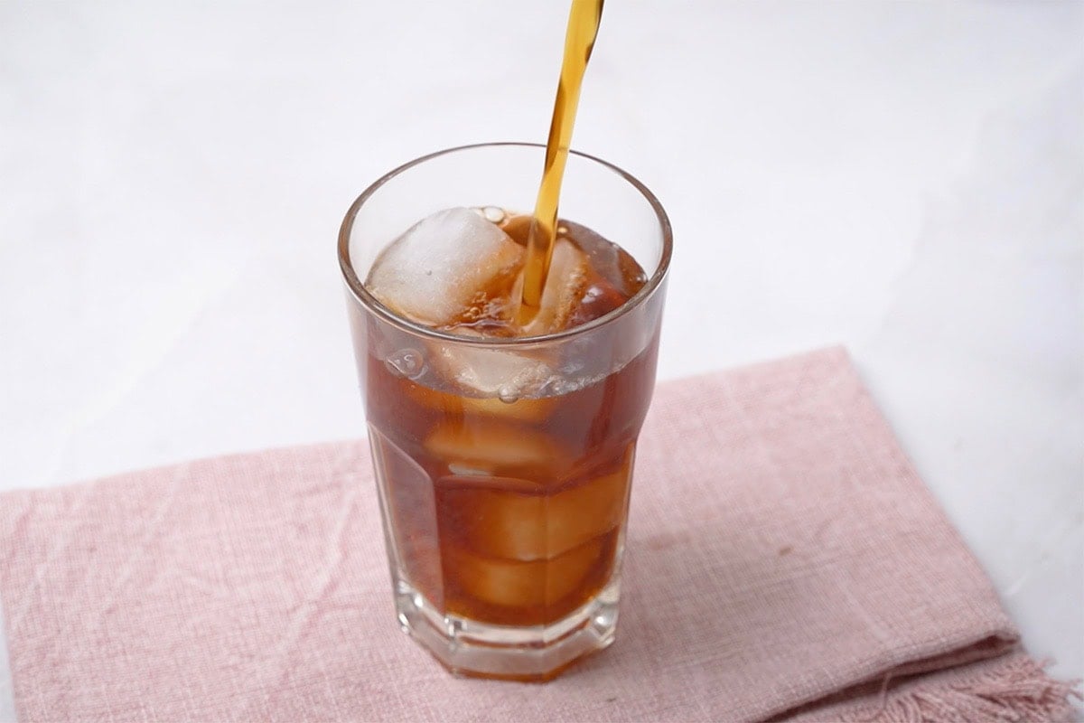 glass of cold brew coffee.