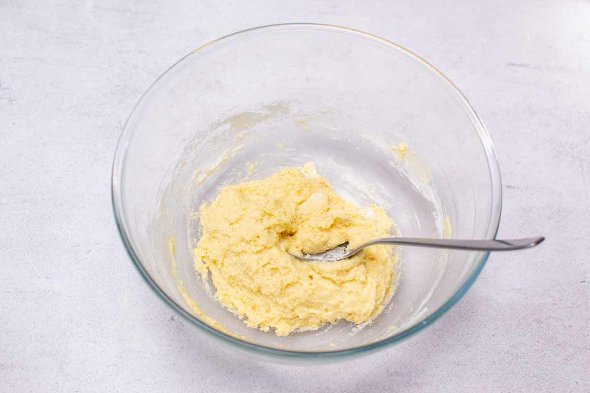 fathead dough in a mixing bowl.