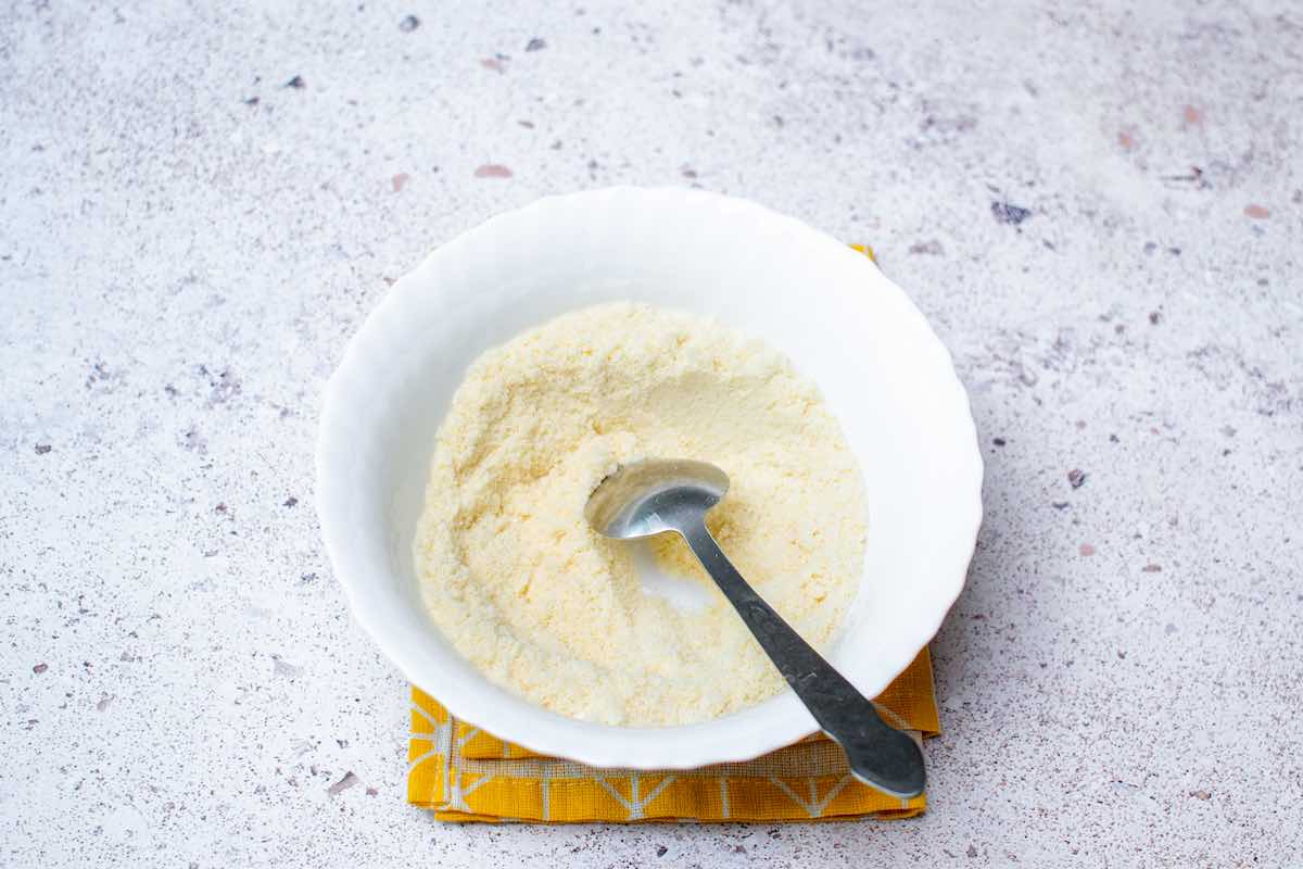 dry ingredients in a bowl.